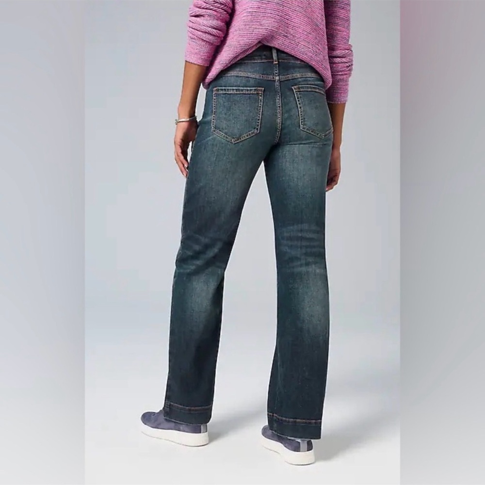 J Jill High-Rise Wide-Leg Jeans Size 10 Tall - Picture 3 of 6